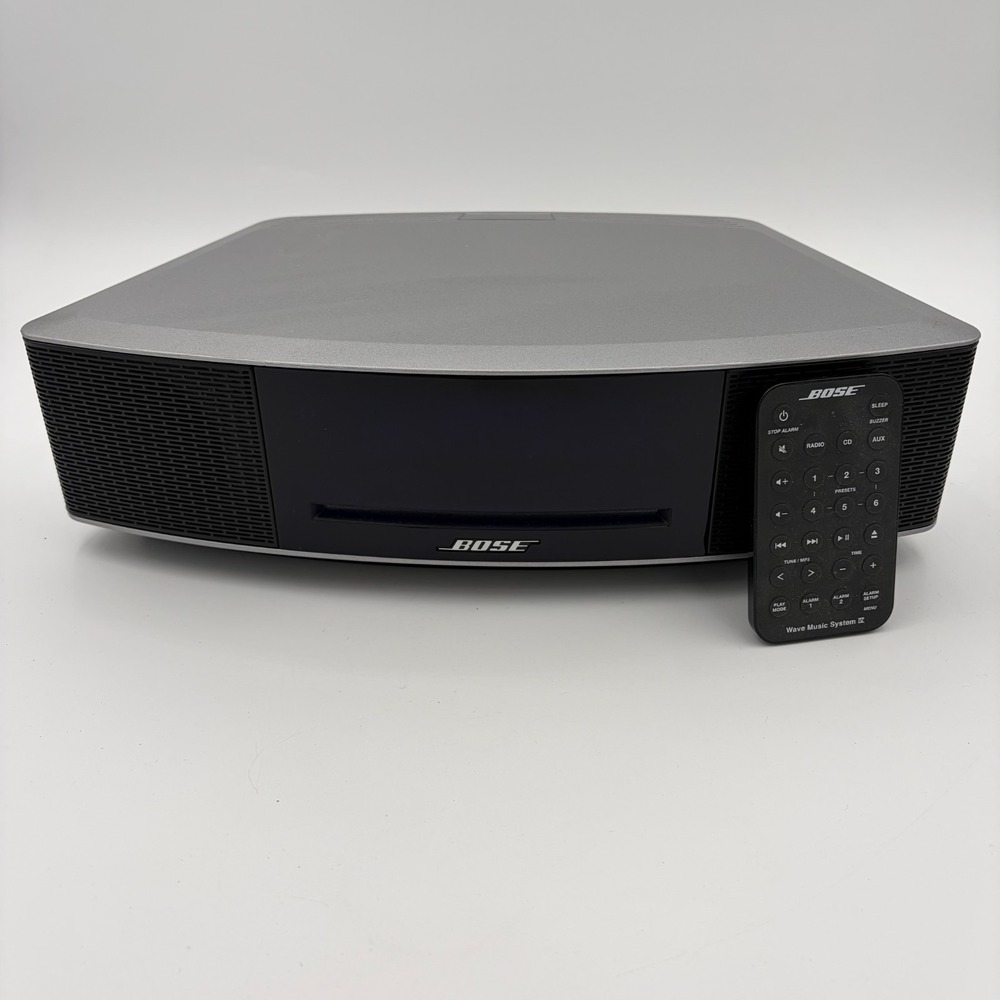 Bose Wave Music System IV CD Player/AM/FM Radio 417788-WMS w/ Remote Gray